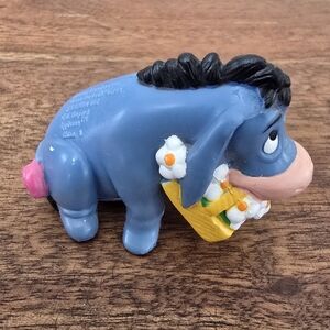 Applause Disney Winnie the Pooh Eeyore Easter Flower Basket PVC Cake Topper